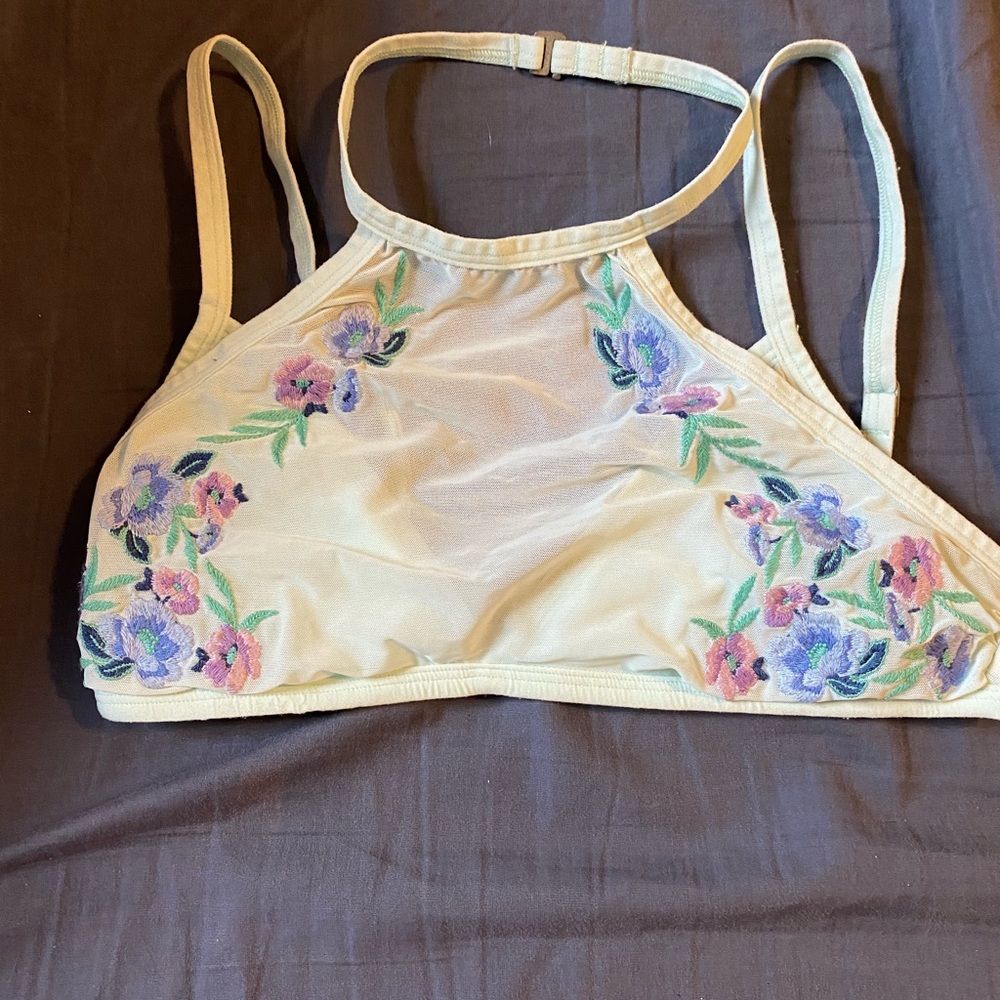Floral Halter Bra
